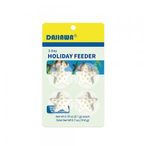 מזון דחוס בצורת קונכייה להאכלת כל סוגי דגי נוי במשך סופי שבוע או בזמן חופשה