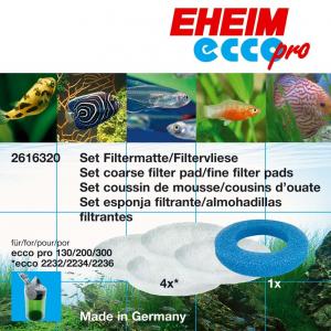 סט מסנני ספוג לפילטרים חיצוניים מסדרה ecco pro